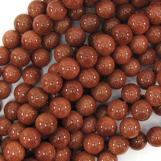 Goldstone Round Beads 15″ Strand gold stone 2mm 3mm 4mm 6mm 8mm 10mm 12mm
