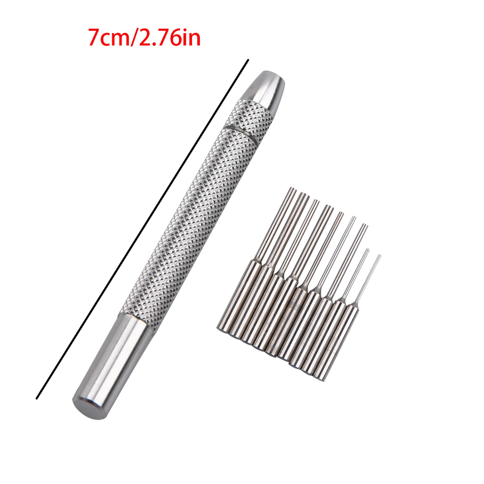 0.5mm-1.6mm Bit Stainless Steel Watch Bracelet Remover Pin Punch Tool 9 In 1 A