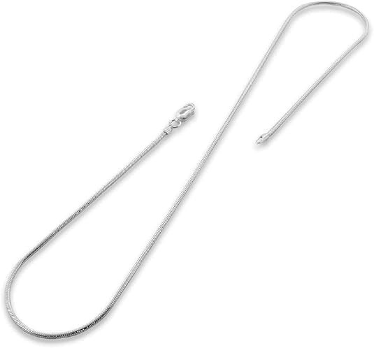 925 Sterling Silver Italian Magic Snake Chain Necklace – 16″-30″