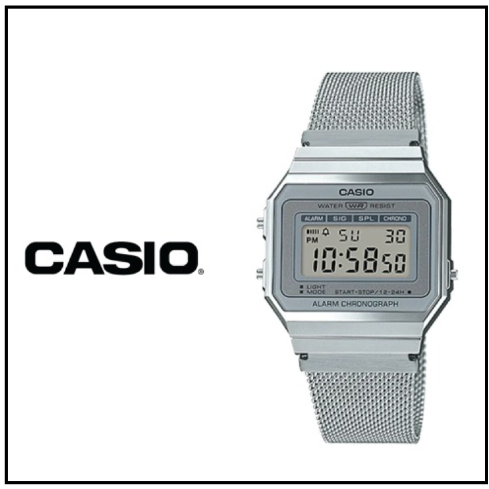 Casio Unisex Metal Wrist Watch A700WM-7A
