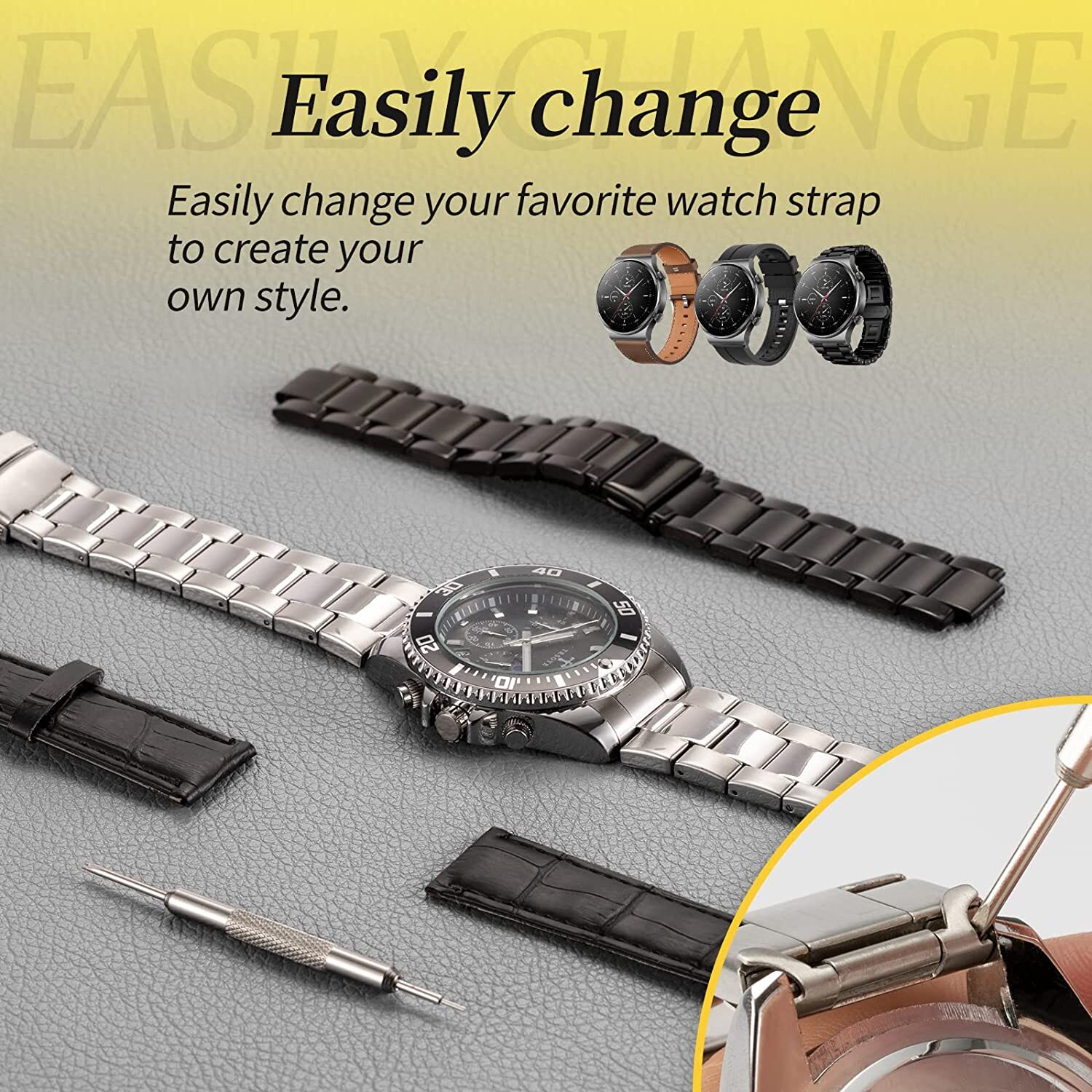 2023 Watch Repair Kit Watchmaker Back Case Remover Opener Link Pin Spring Bar