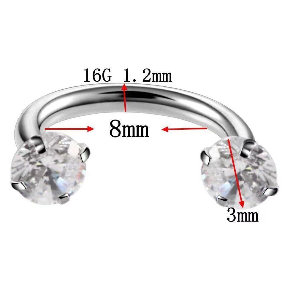 12PCS Nose Hoop Rings L Shaped Pin Studs Lip Surgical Steel Piercing Jewelry Set