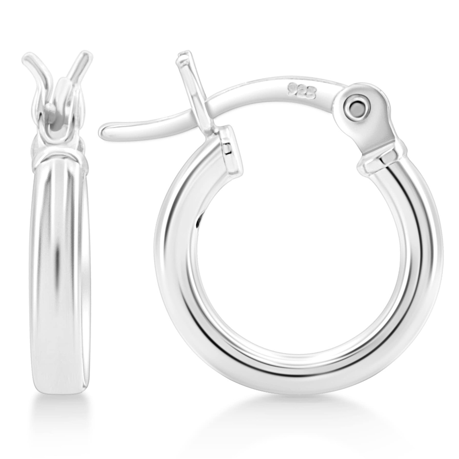 KEZEF 2mm 925 Sterling Silver Hoop Earrings for Women | Hypoallergenic, Light…
