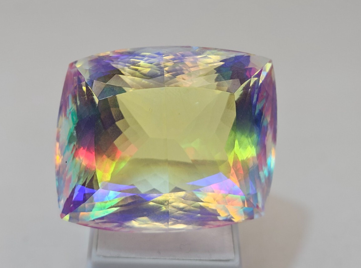 268-269 Ct Superb Mystic Topaz Cushion Cut Natural EGL Certified Loose Gemstone