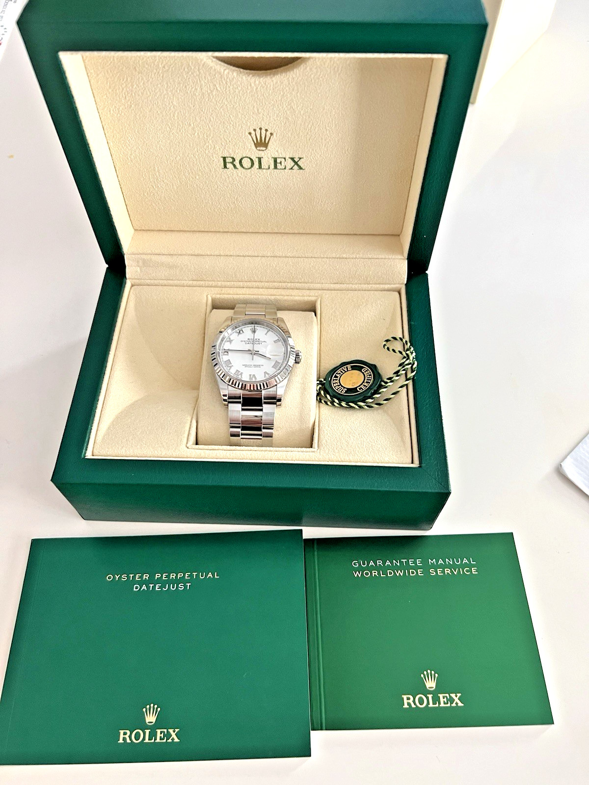 2022 Rolex Datejust 36mm White Dial Watch 126234, EXCELLENT CONDITION!