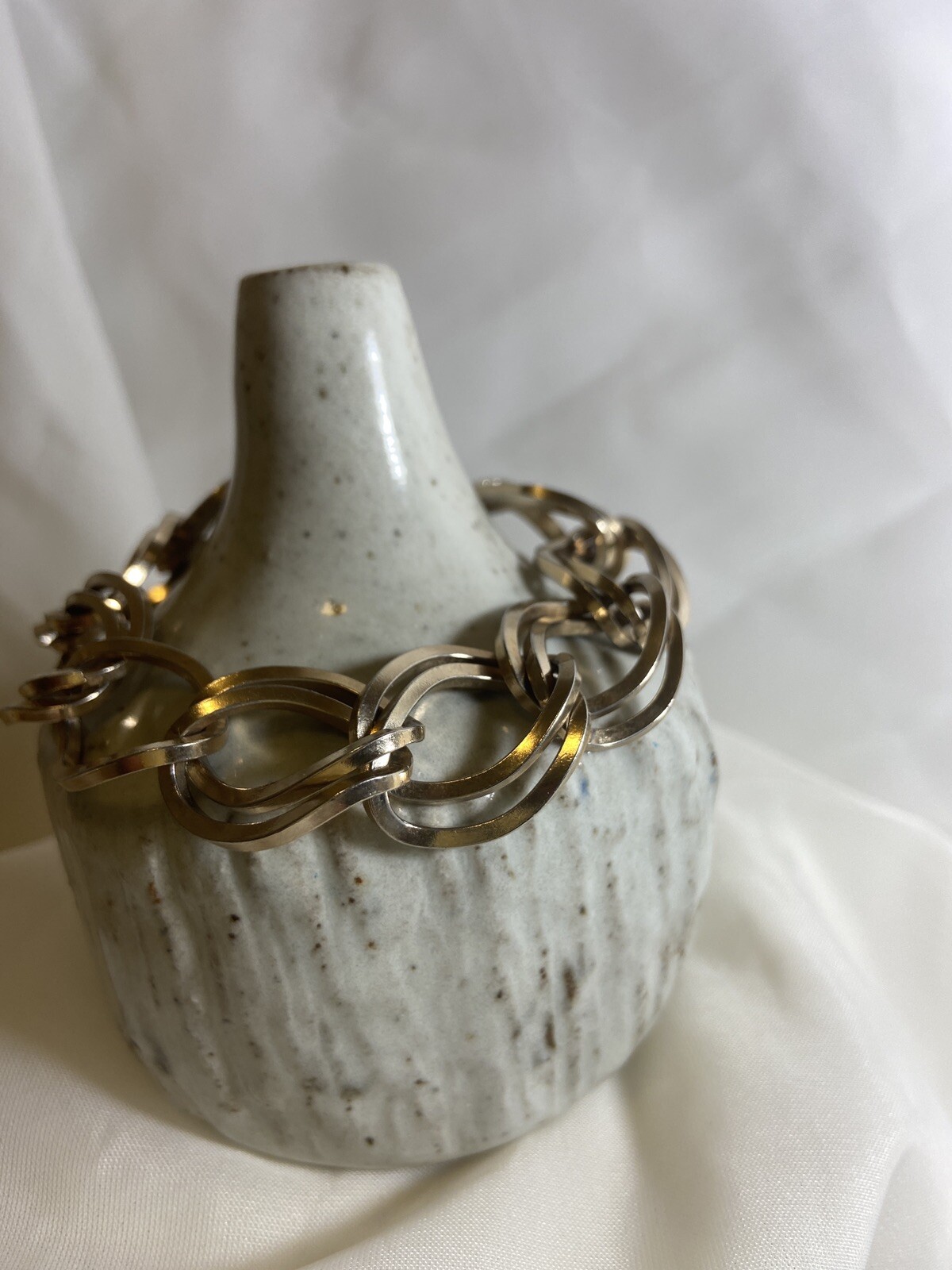 Vintage Bartek Bracelet – Large Double Curb Link Beautiful Gold Tone Bracelet!