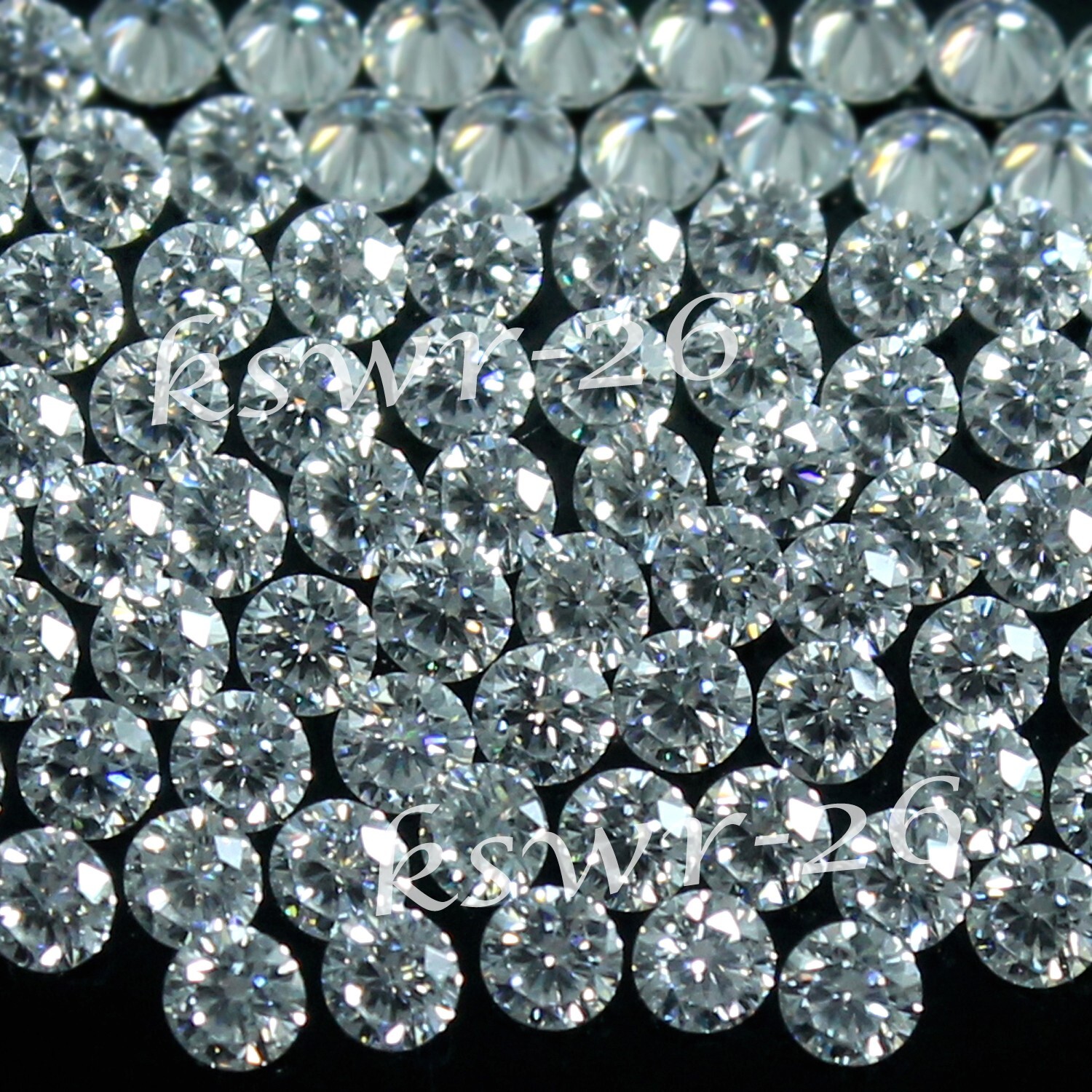 2.91 Ct Certified DE Color VVS1 Round Cut 0.80 MM Lab Grown Diamond 1000 Pcs #S1