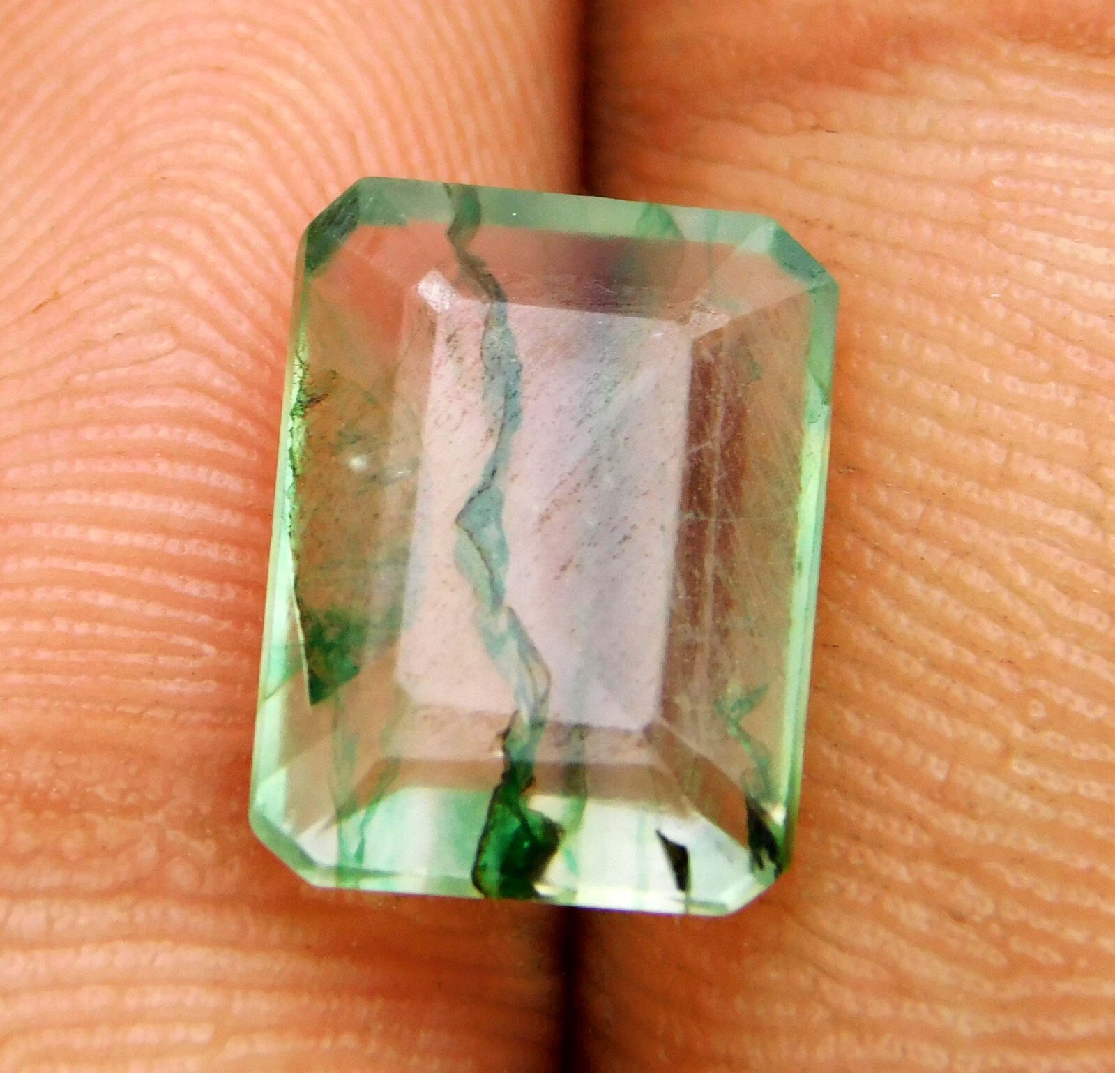 Certified Natural Colombian Green Emerald 3.00 Ct Emerald Cut Loose Gemstone