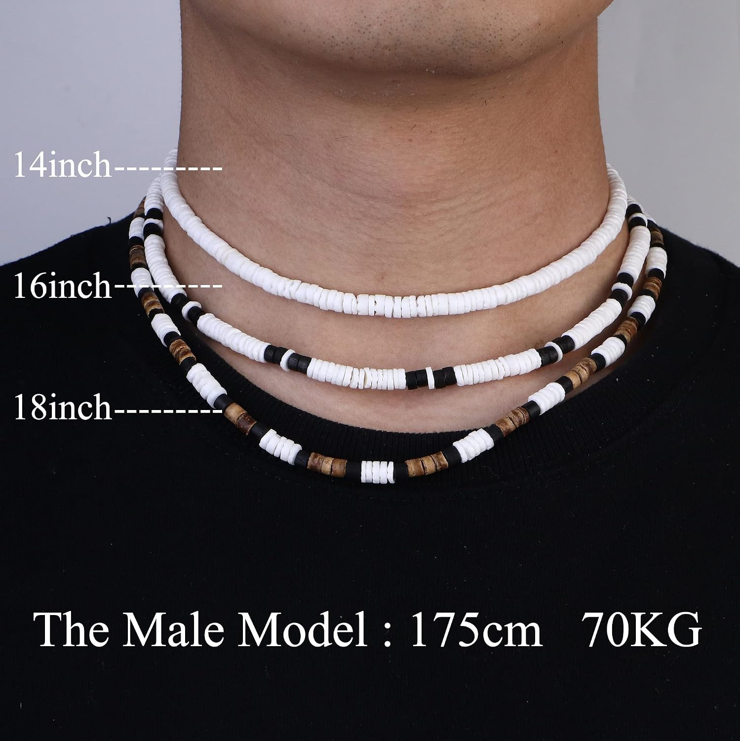 Surfer Necklace for Men Women Puka Shell Necklaces Men Sea Shell Beach Necklace