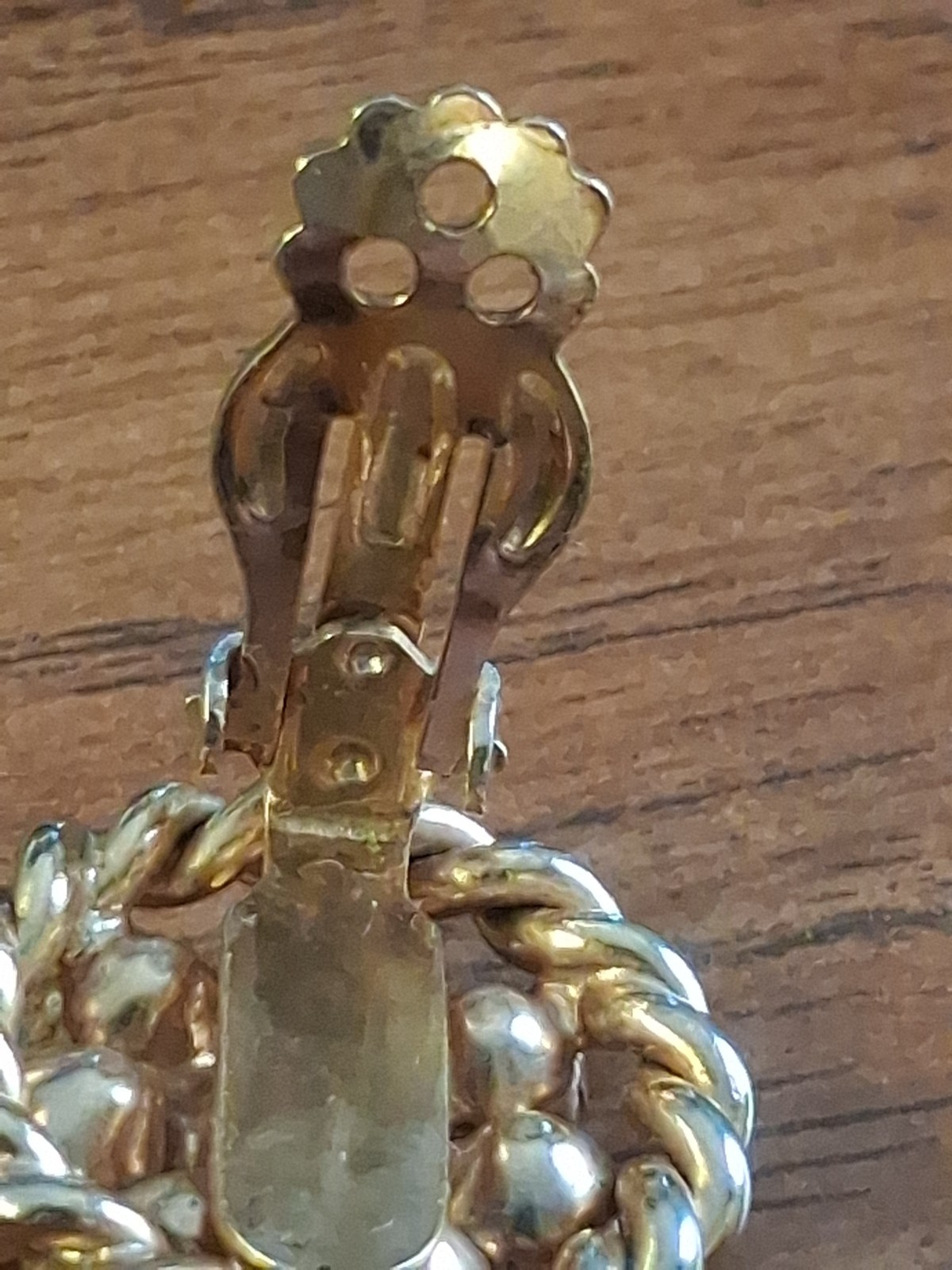 Authentic 1960s Victorian revival cluster clip on Earings. Heavy Gold Plated.