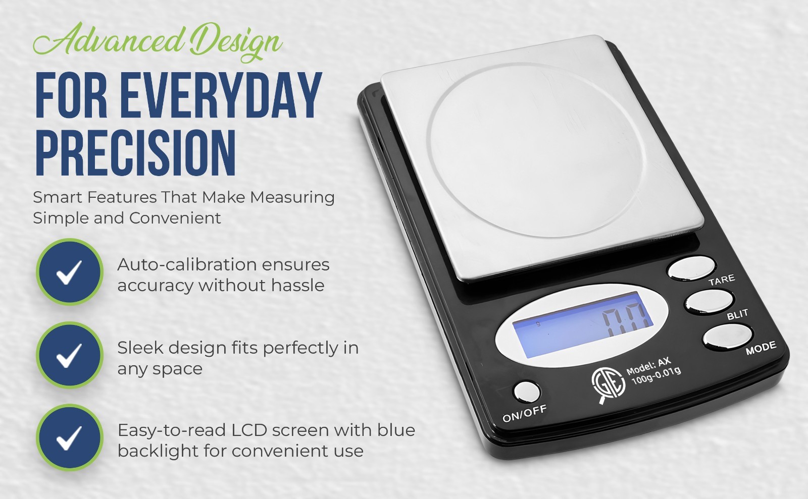 Precision Digital Pocket Scale 100g 0.01g Gram Carat Ounce Grain Jewelry Coin To