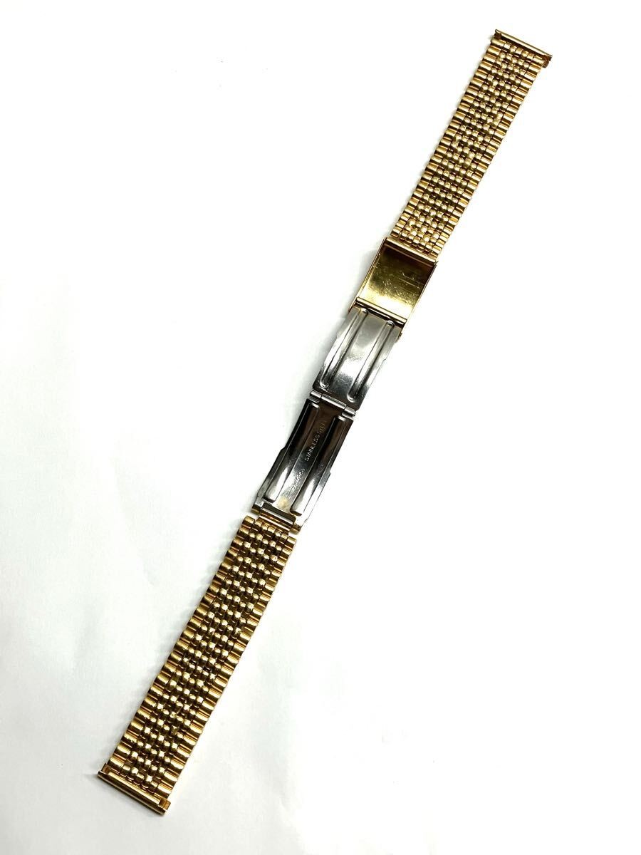 Snake Jubilee Type Vintage 20mm Swiss Jubilee Gold Color SS Band Bracelet