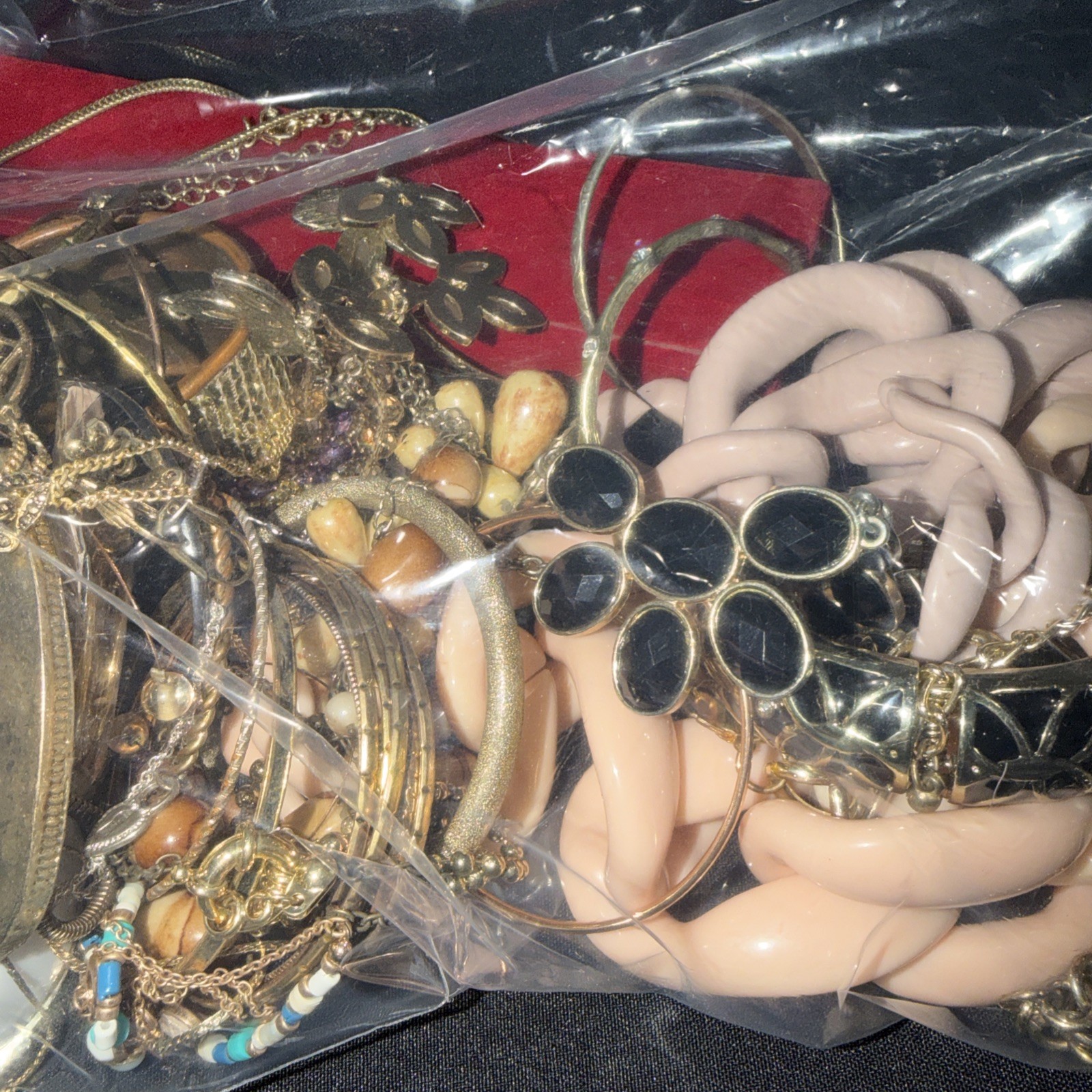 3 Pounds Unsearched Lot Jewelry Old Vintage & Modern Wear & Junk Mixed In.
