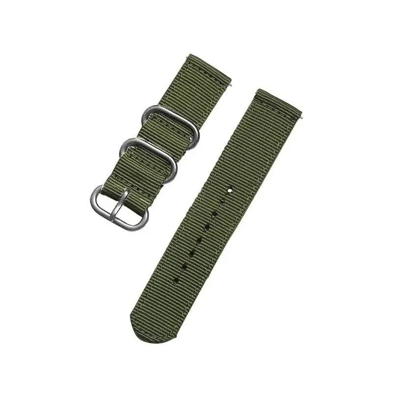 18mm 20mm 22mm Durable Military Woven Nylon Wrist Watch Band Quick Release Strap