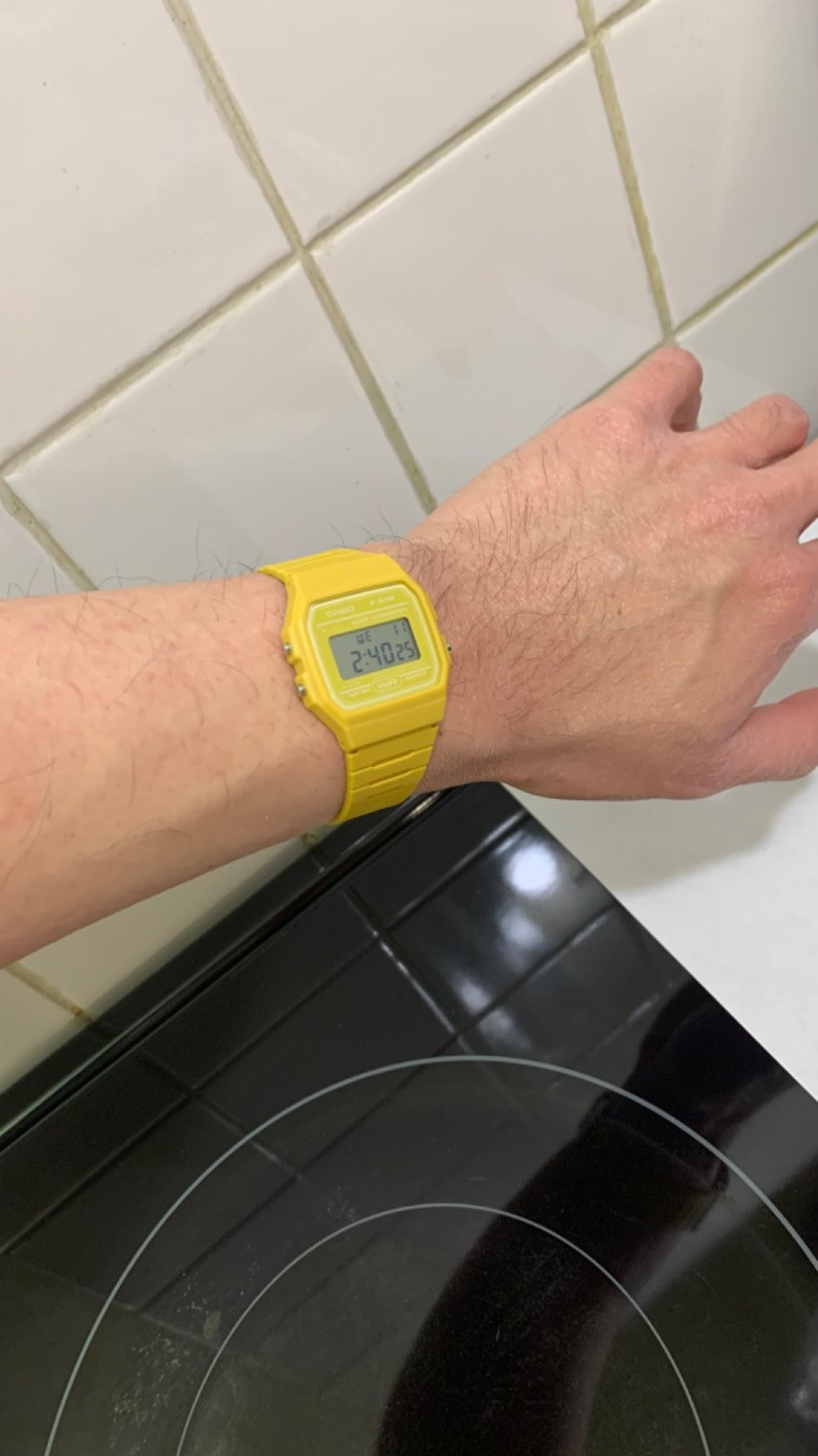 NEW Casio F91W Yellow Digital Watch – F-91WC – Very Rare!