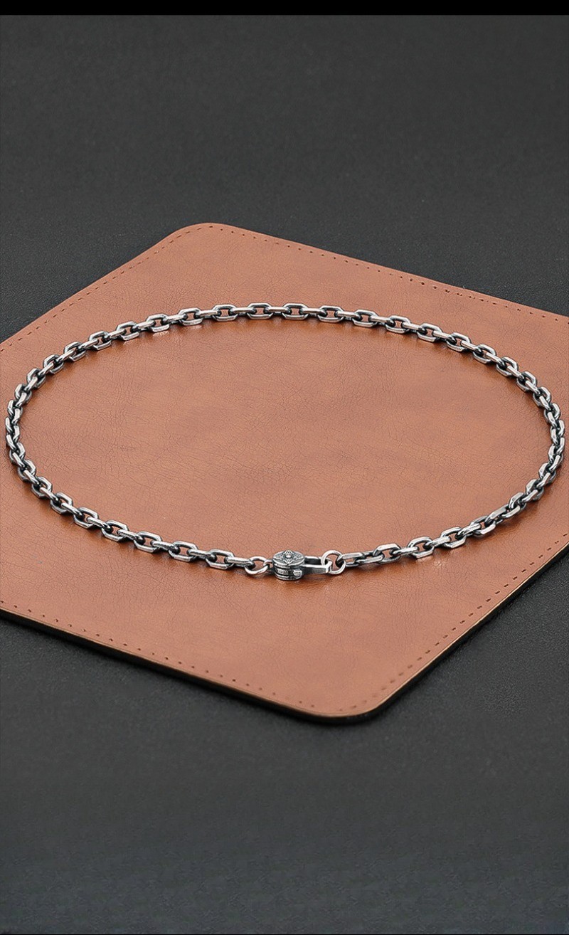 Artisan Cable Link Chain S925 Sterling Silver Heavyweight Men & Women Necklace