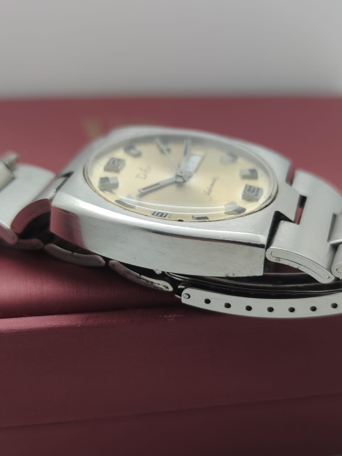 Vintage Watch Difor Automatic Jumbo Day Date tropical Dial mens Swiss MADE