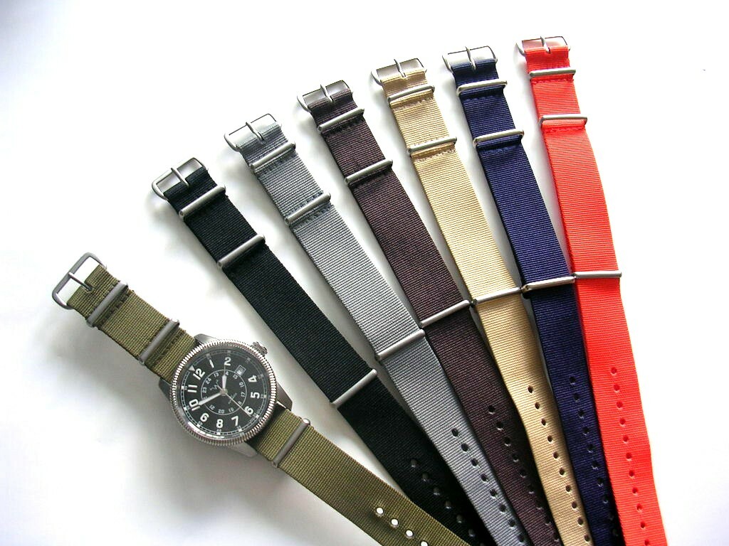 19mm NATO G10 ® Premium nylon watch band strap RAF Bond IW SUISSE 18 20 22 24mm