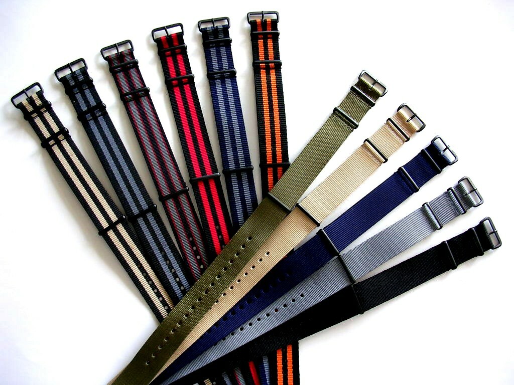 NATO G10 ® Premium Ballistic nylon PVD Military watch band strap Bond IW SUISSE