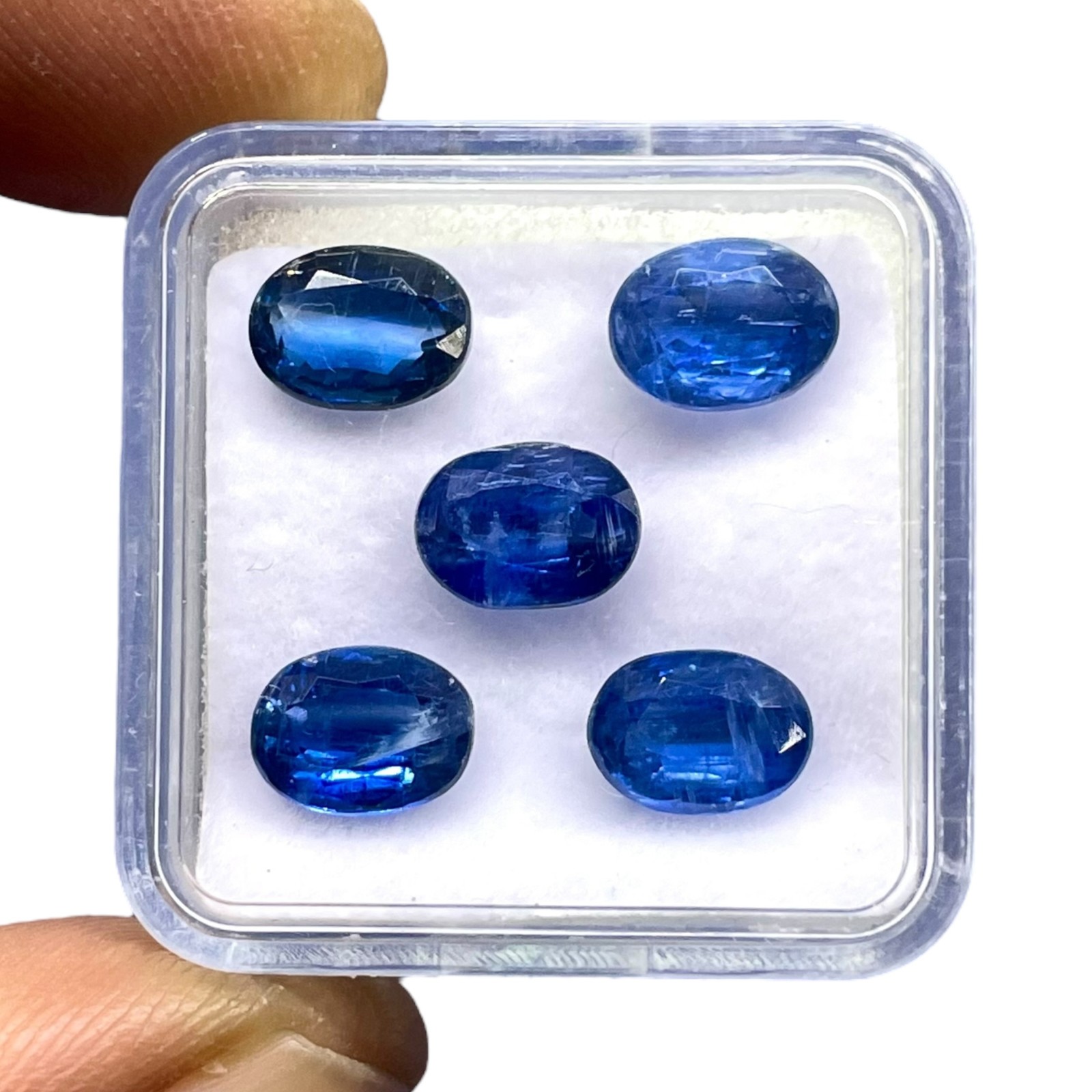 5 Pcs Natural Kyanite Blue 6x4mm Oval Cut Dazzling Untreated Loose Gemstones Lot
