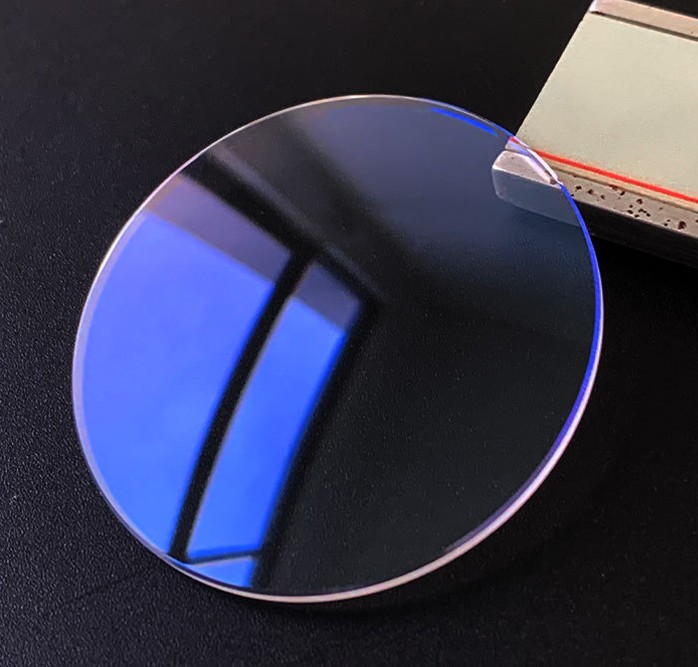 1.2/1.5/2.0/2.5mm Thick Blue AR Coated Mineral Glass Round Watch Crystal 26-45mm