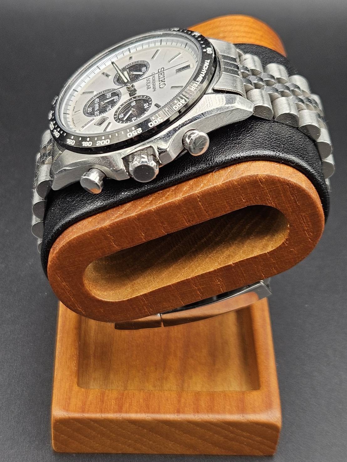 Seiko SBPY165 Solar Chronograph Sapphire Glass Stainless Steel Men’s Watch