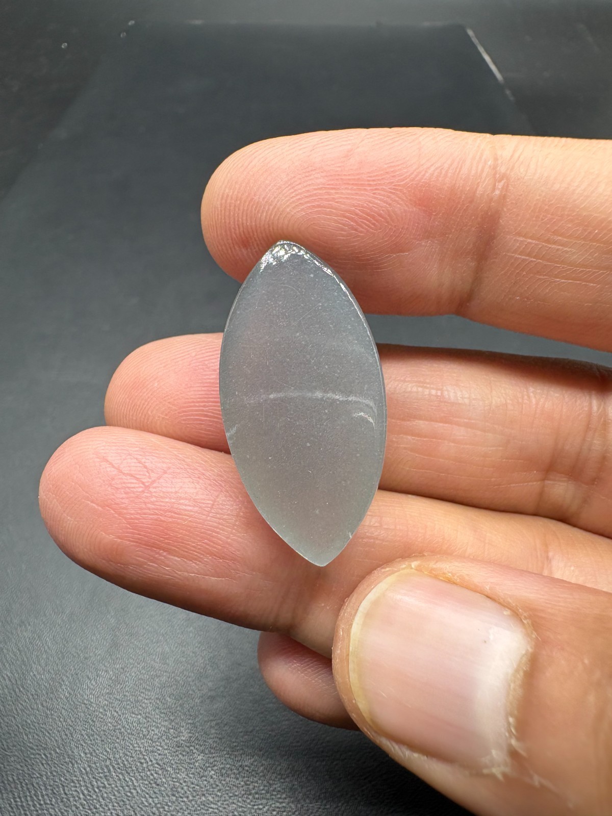 Natural Grey Moonstone Marquise Cabochon 30X15mm Loose Gemstone | 28.30 Carats
