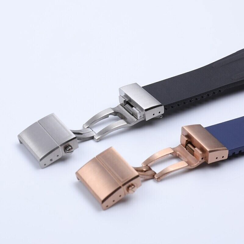 26mm For Ulysse Nardin El Toro Executive Silicone Rubber Watch Band Strap