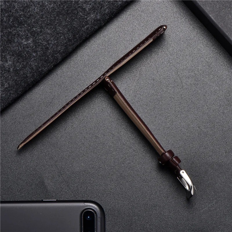 16mm 18mm 20mm 22mm 24mm Genuine Leather Watch Band Strap Bracelet