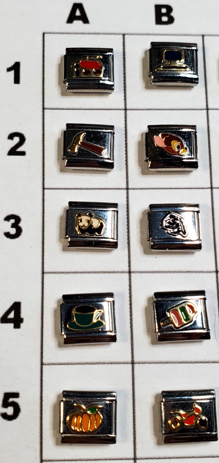 Shop-You Pick & Choose- Household Italian Charms UBERRY StSteel D’linq Enamel