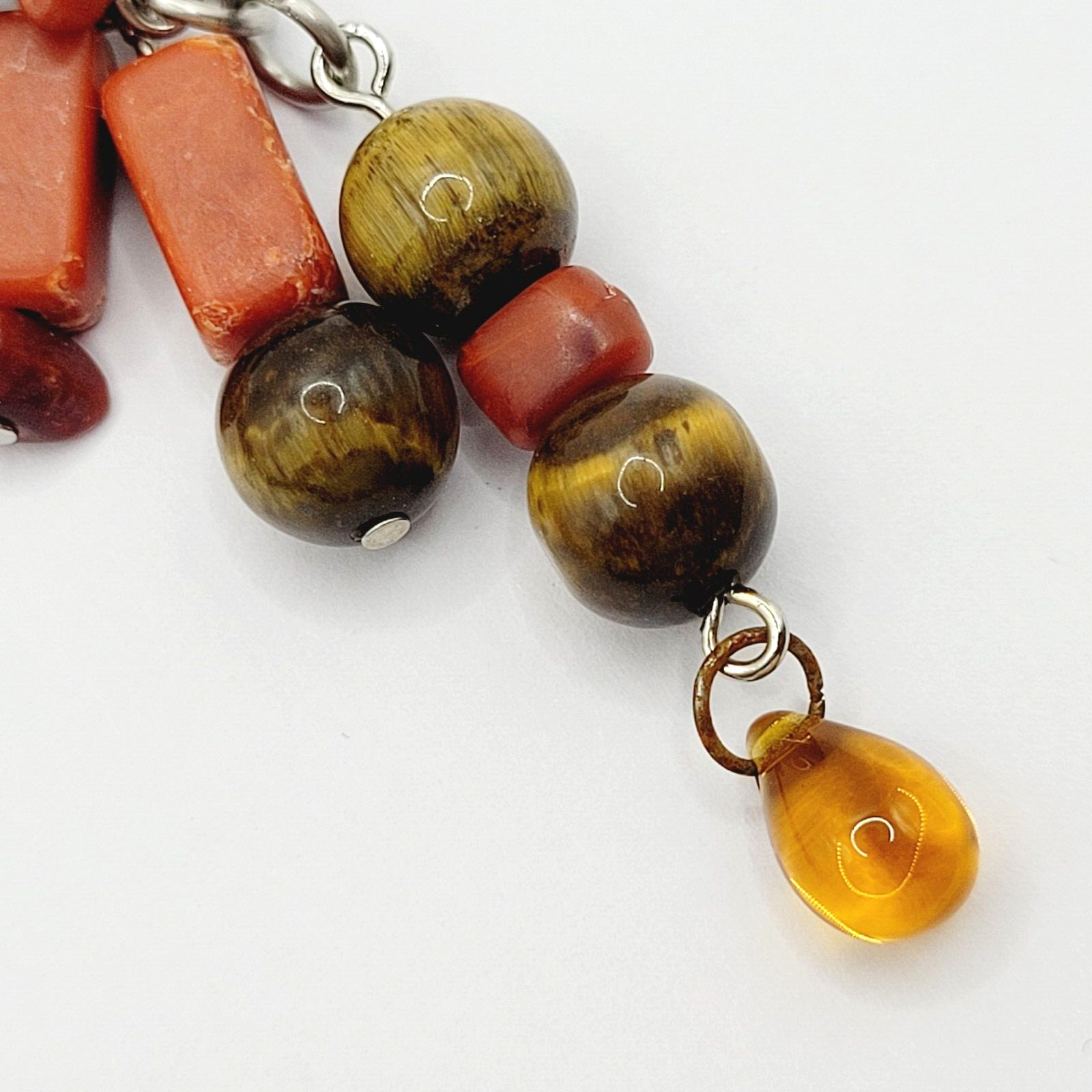 Modern Multi Shape Natural Stone Glass End Long Drop Dangle Hook Pierced Earring