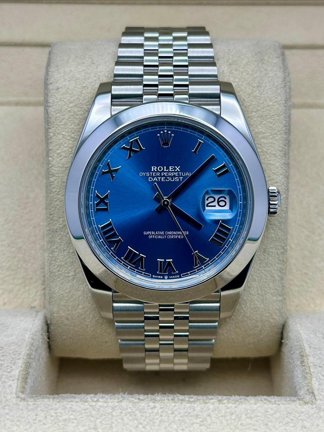 Rolex 126300 Blue Roman