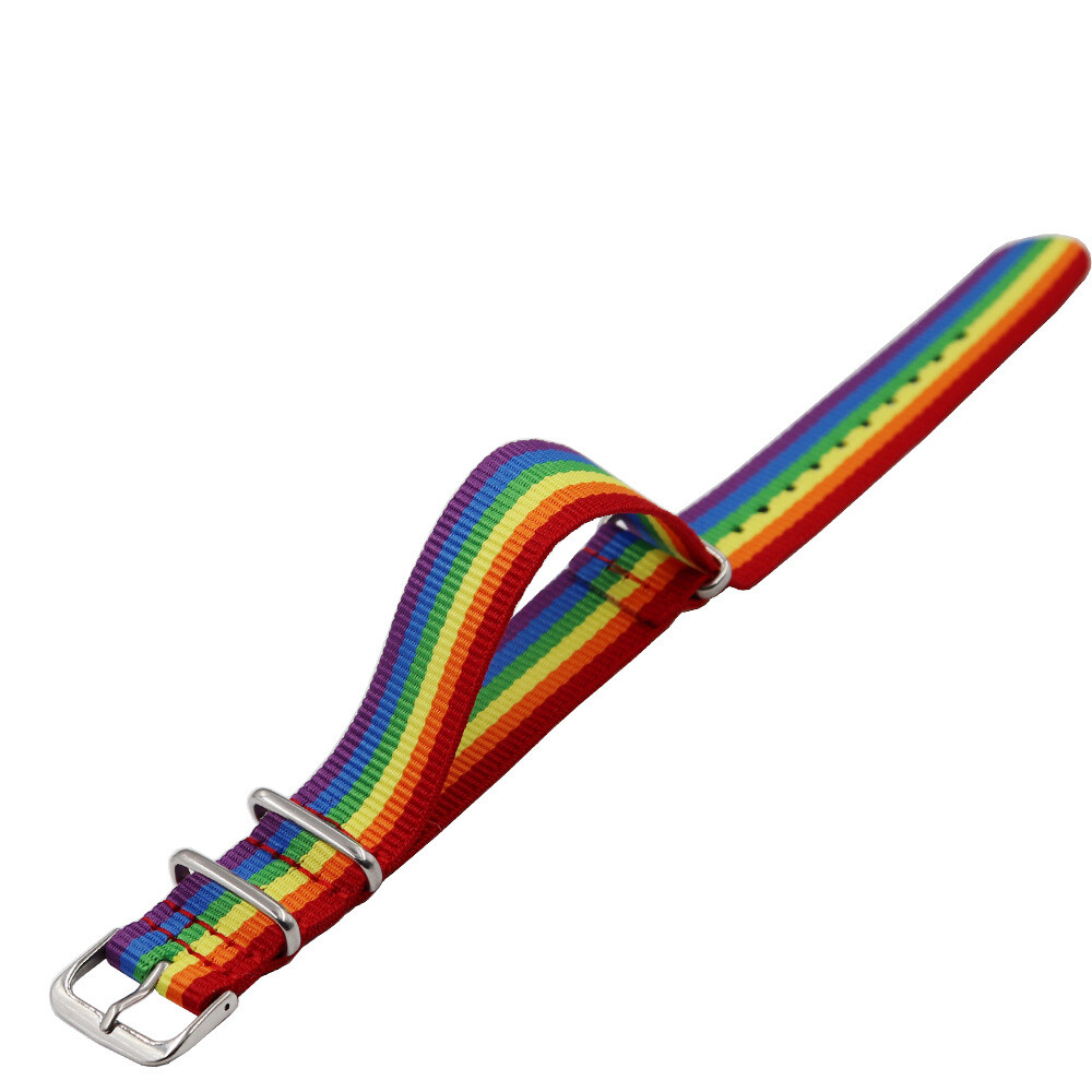 Nylon Canvas Watch Strap Band Sports Fashion 14/16/18/20/22/24mm Multicolour