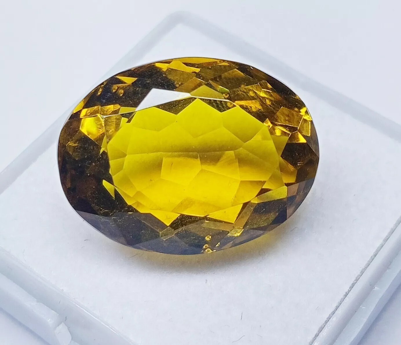 Amazing Yellow Topaz Oval Cut 15+ Ct EGL Natural Certified Loose Gemstone