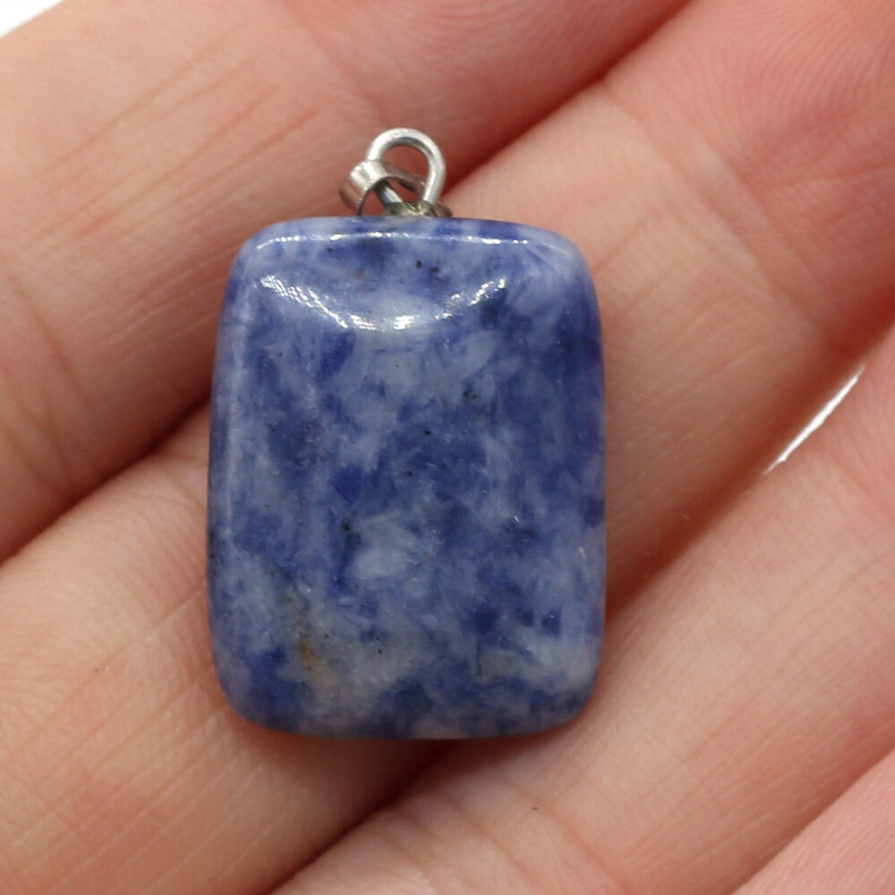 20 Pcs Natural Chakra Healing Crystal Agate Stone Pendants for Jewelry Making