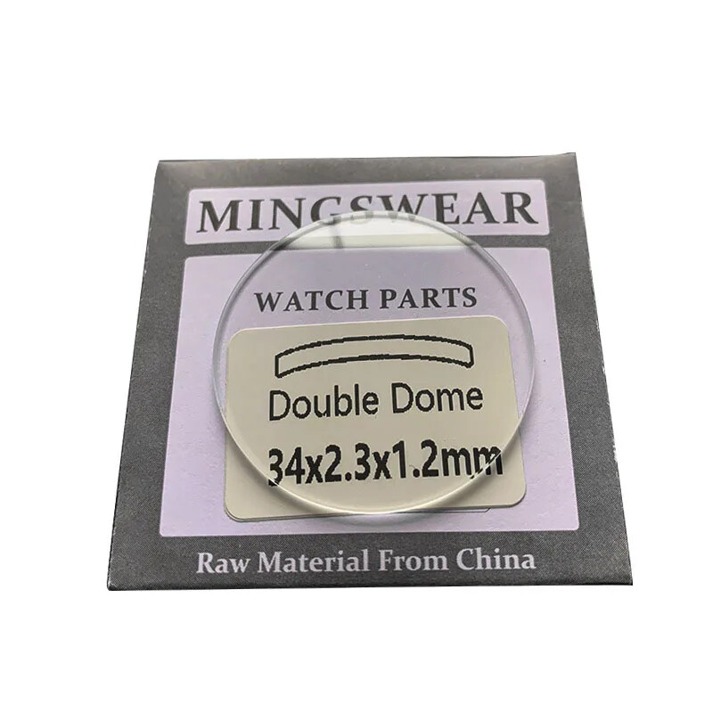 1.2mm Double Dome Watch Crystal Round Watch Mineral Glass Lens Mirror 18mm-45mm