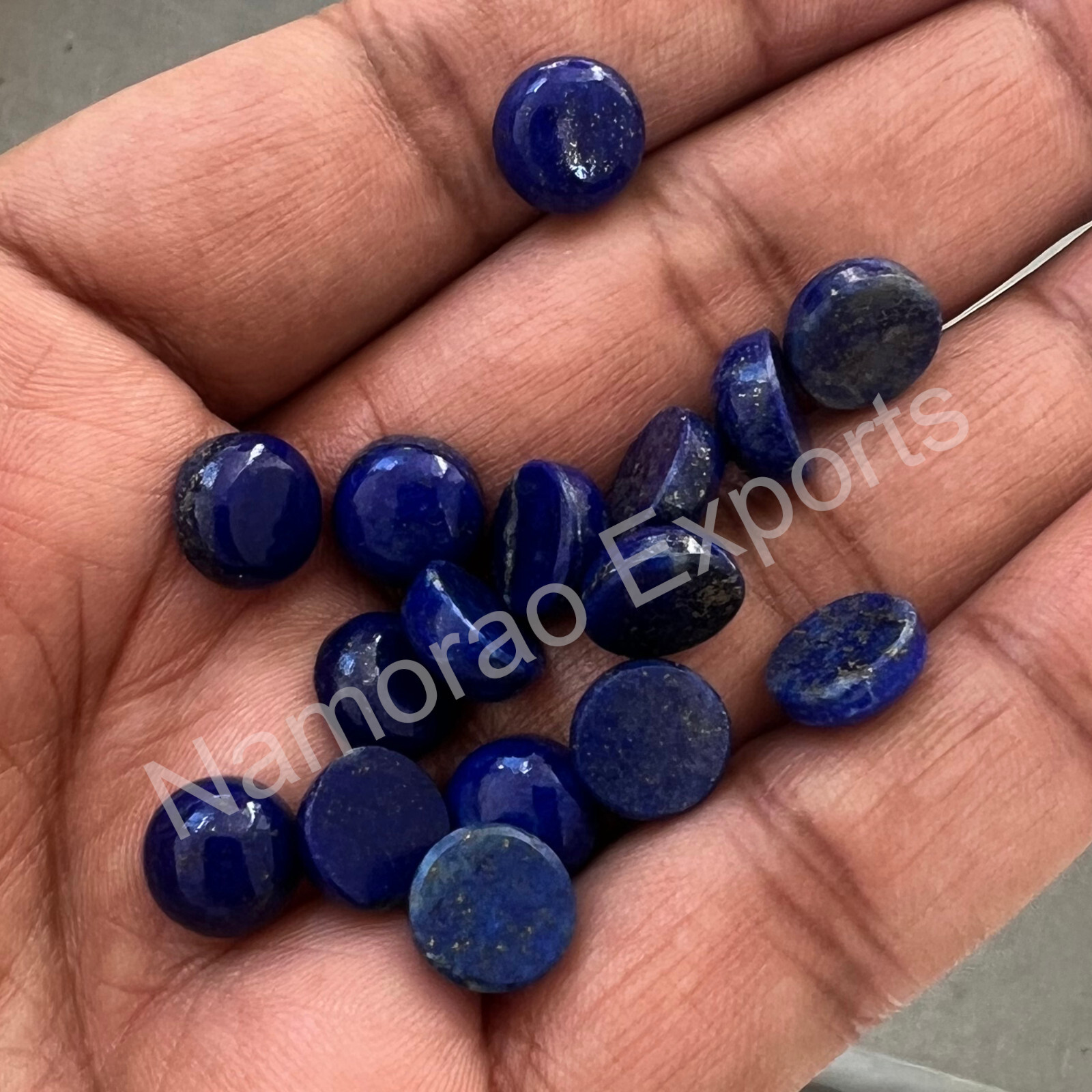 Natural Lapis Lazuli Round 3 mm to 20 mm Cabochon Loose Gemstone Lot