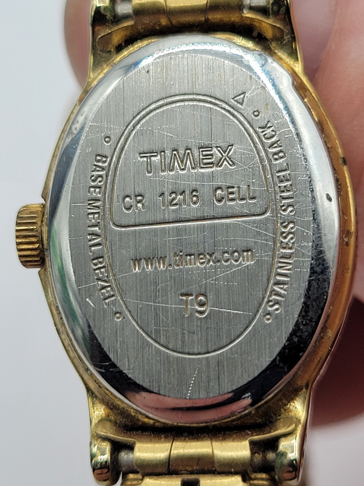 Vintage Timex Watch Womens mm Oval Face Gold Tone New Battery