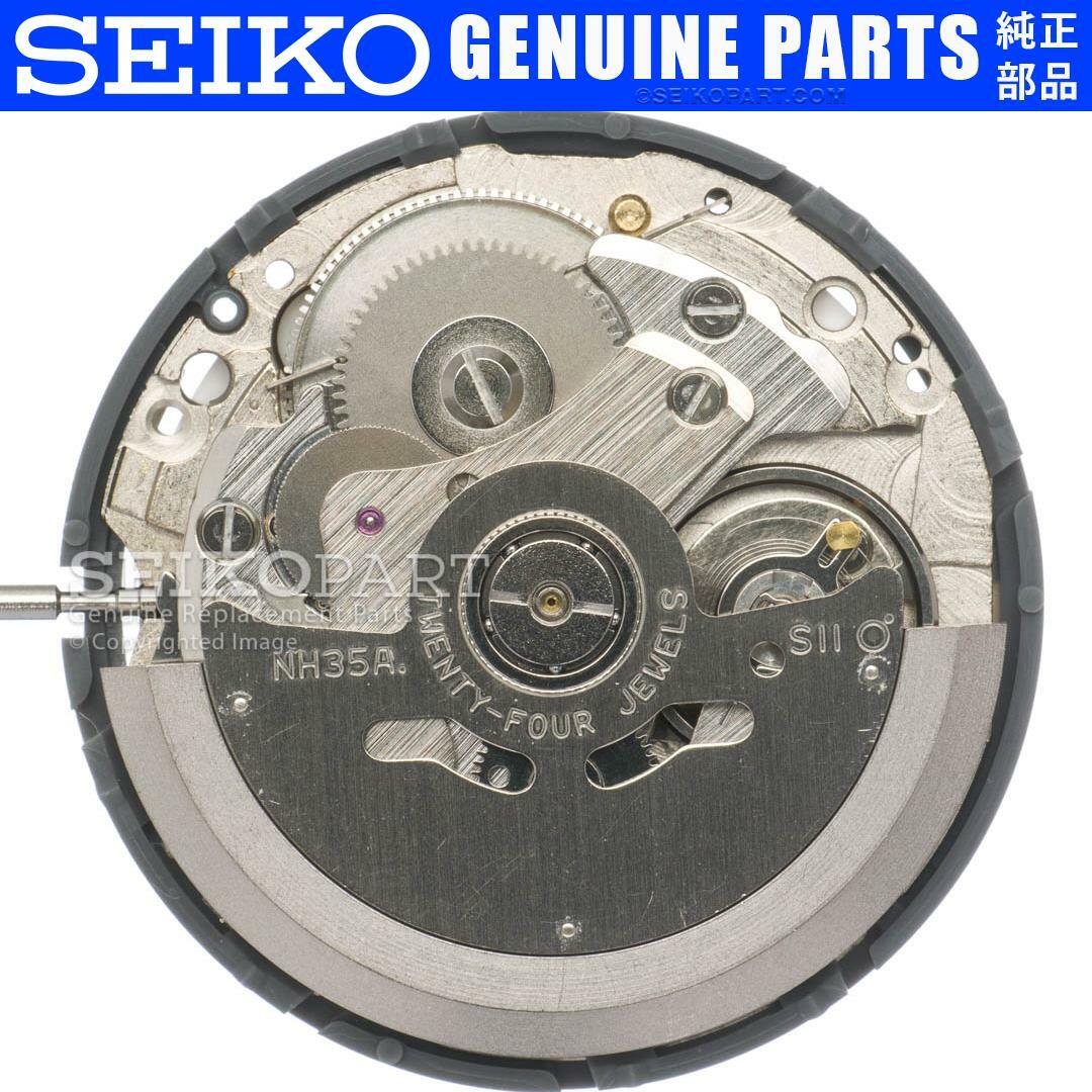 Seiko (SII) NH35 NH35A Automatic Watch Movement Date at 3 w/ White Date Disc
