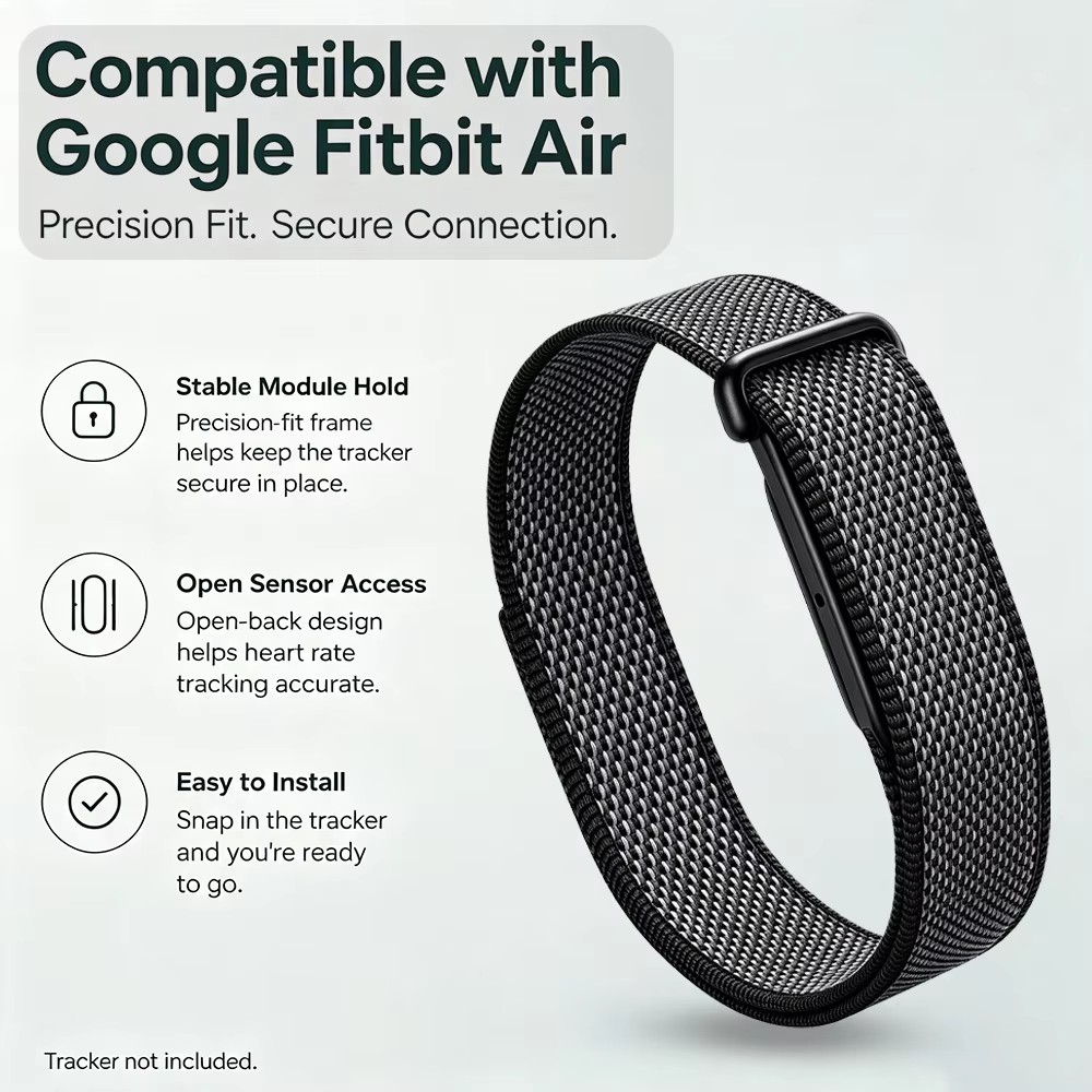 Replacement Band For Google Fitbit Air 2026 Nylon Adjustable Sports Loop Strap