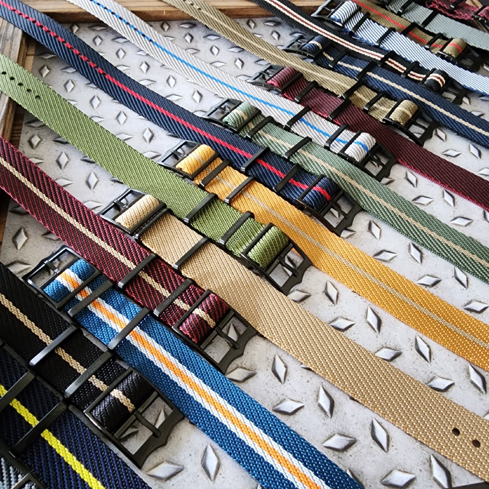 NATO ® Strap Twill Weave Single Pass Adjustable Nylon G10 watch band PVD Buckles