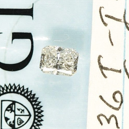 GIA Certified .36ct. Natural Loose Diamond I I3 Rectangular Modified Brilliant