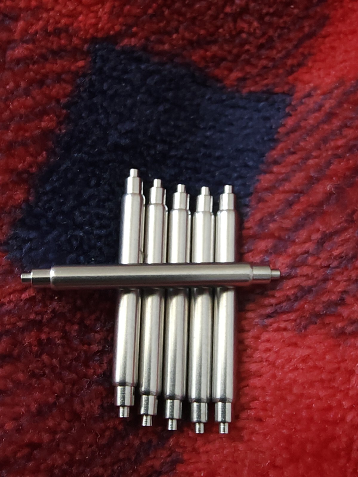 6 PC 20mm 22mm 24mm Spring Bar for Seiko Non-Magnetic Stainless 2.5mm 1.1mm Tip