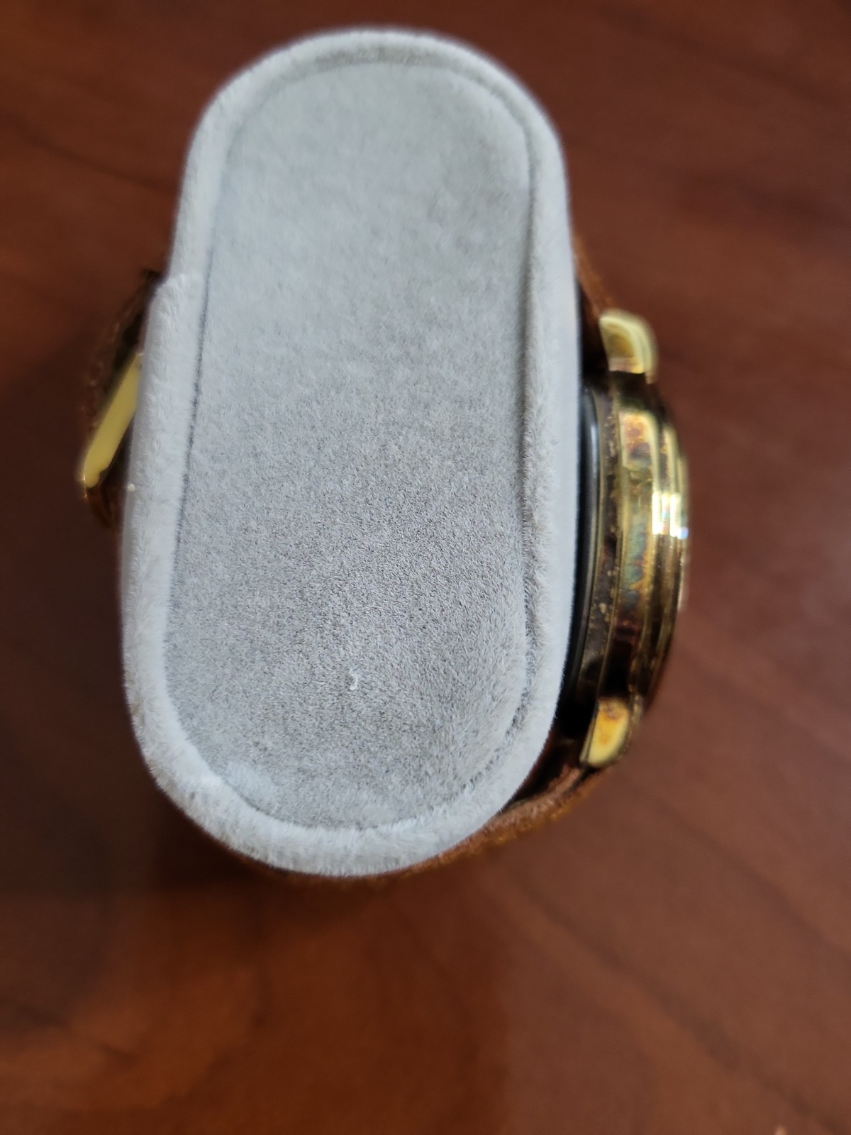 Vintage Timex 364 T Cell gold-tone Quartz Watch featuring a sun and moon phase