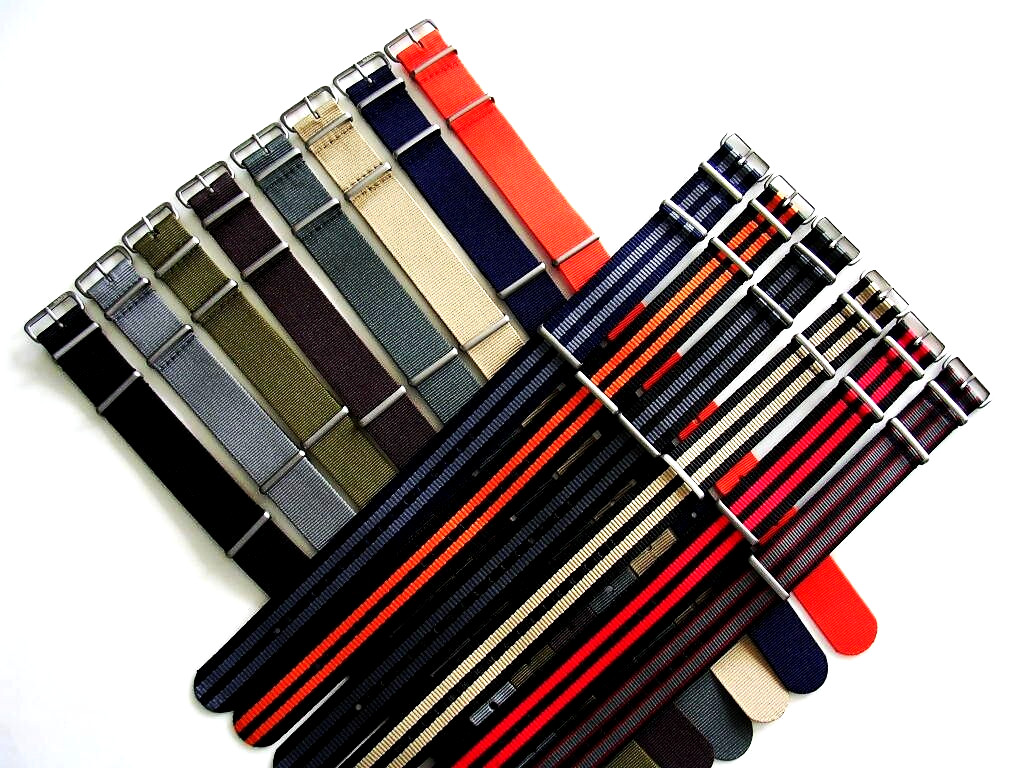 24mm NATO g10 Nylon watch band strap utc RAF Stitched Bonded IW SUISSE 18 20 22