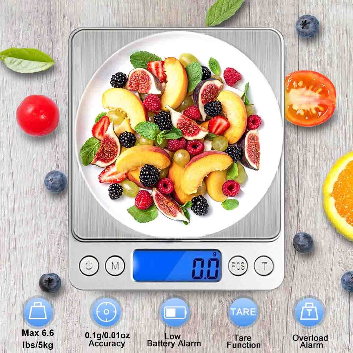 Jewelry and Kitchen Scale, with 0.1g (0.01 oz) Precision Weighing Technology
