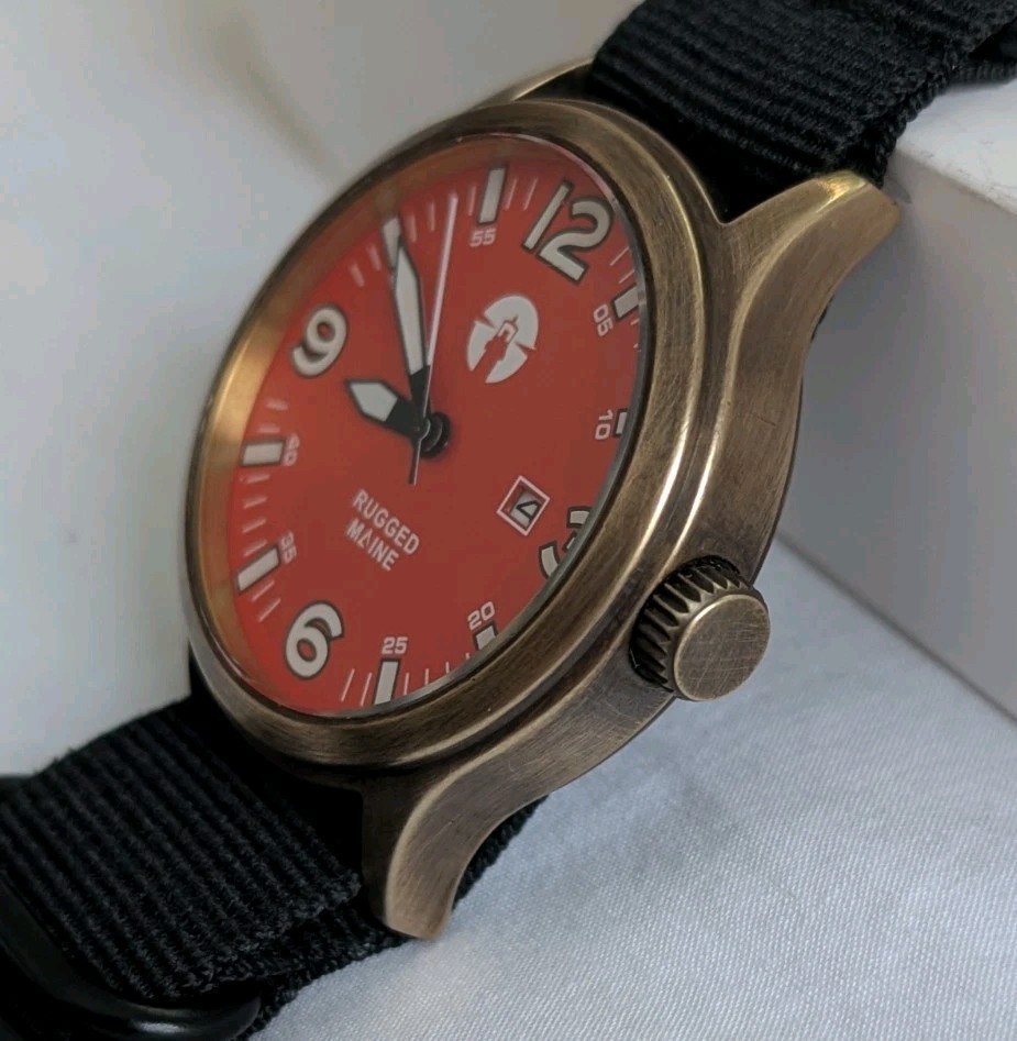 Solid brass, field, military watch, 44mm *PATINA WORK DONE* see description