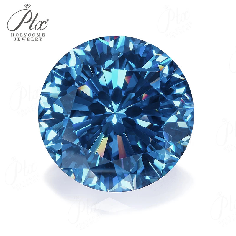 Multicolor Round 0.5-5ct Moissanite Loose 9 Hearts 1 Flower Cut GRA for Jewelry