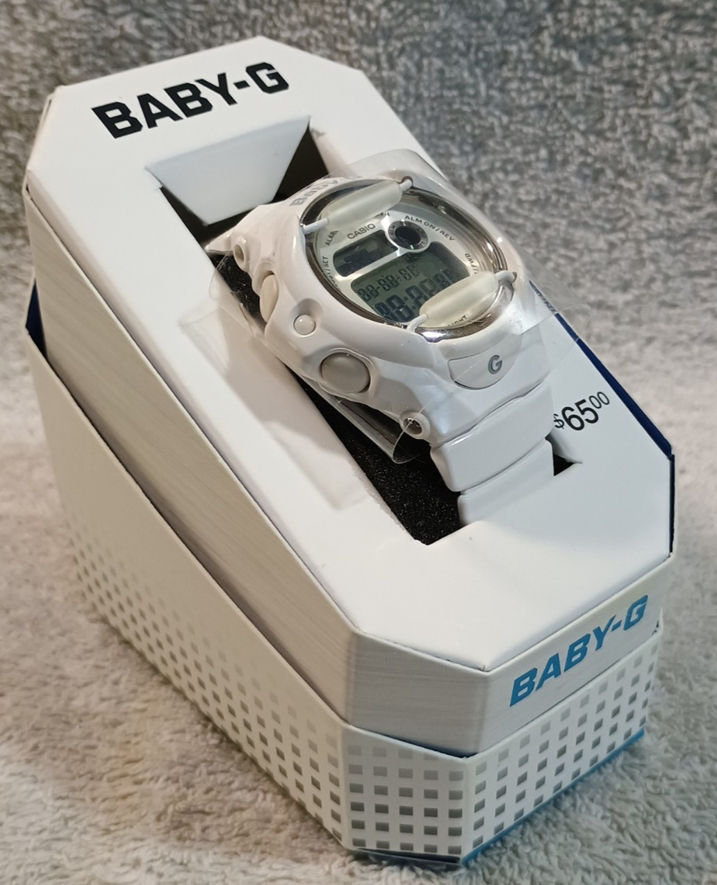 Casio Watch Baby-G BG169R-7AMTN Digital White Discontinued Colorway, New In Box