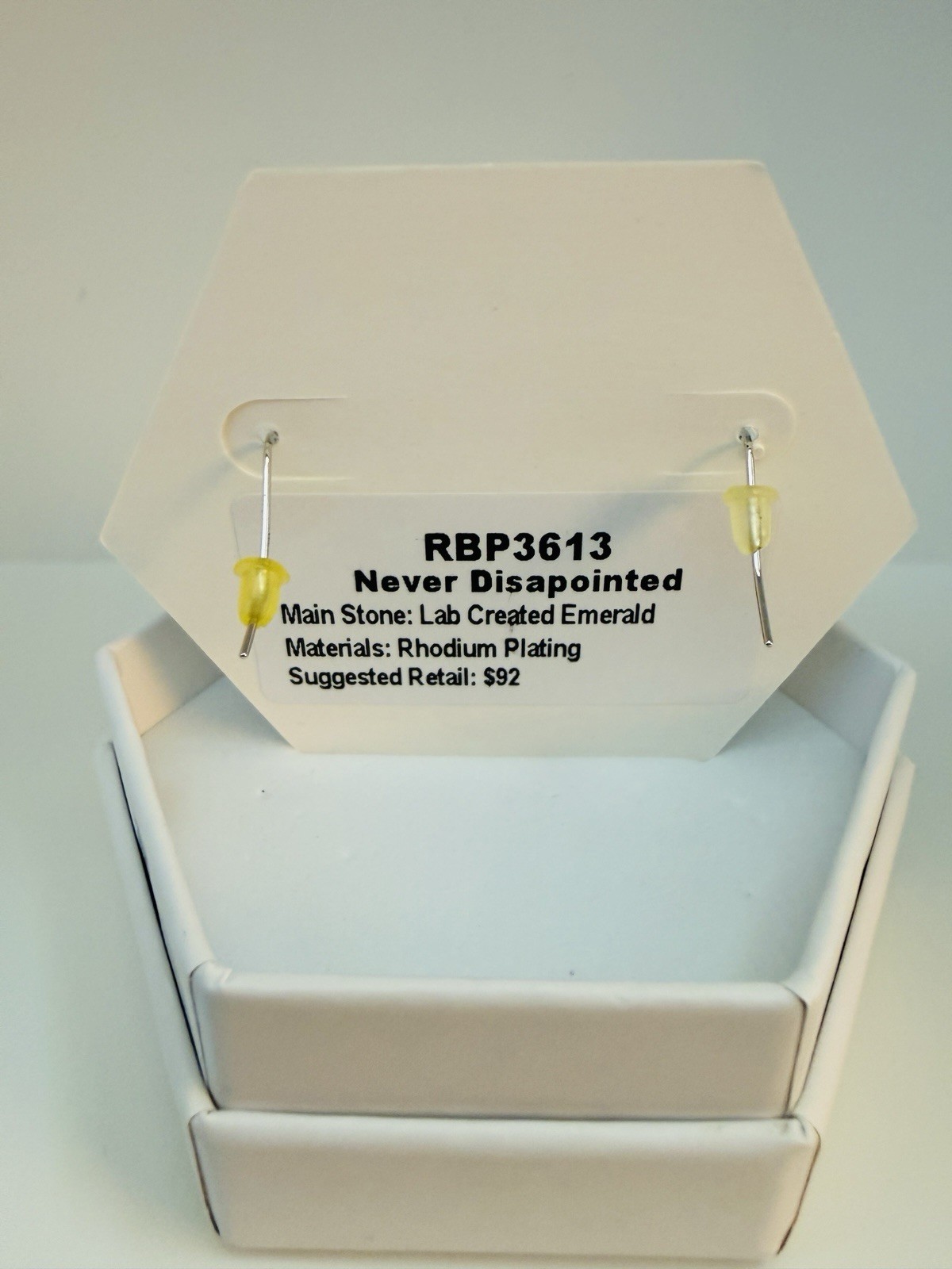 Bomb Party Never Disappointed RBP 3613 on Rhodium Plating Natural Emerald Quartz